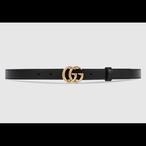 Gucci skinny belt